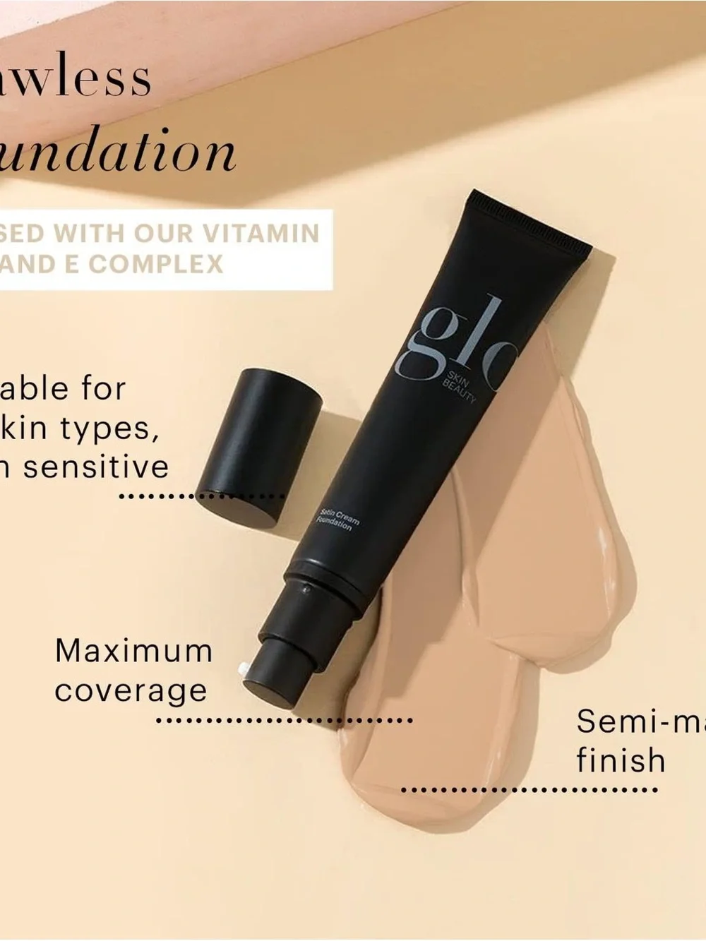 Glo Skin Beauty Satin Cream Foundation - Honey Light